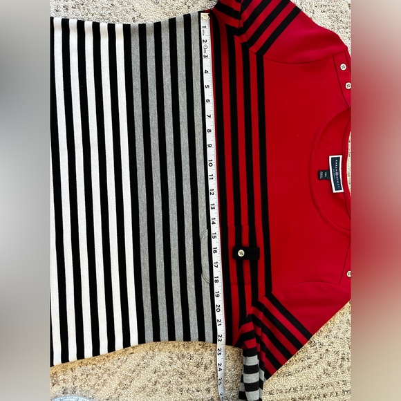 Karen Scott Sport Striped Top - Picture 5 of 9